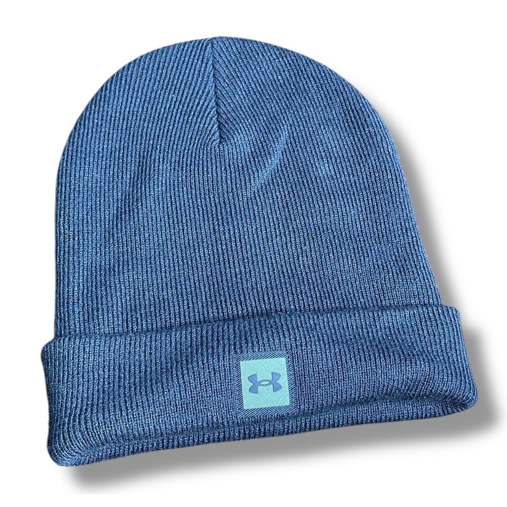 Under Armour UA Truckstop Beanie Knit Cap Ribbed Cuff Skull Hat 1356707 Gear - Picture 7 of 12